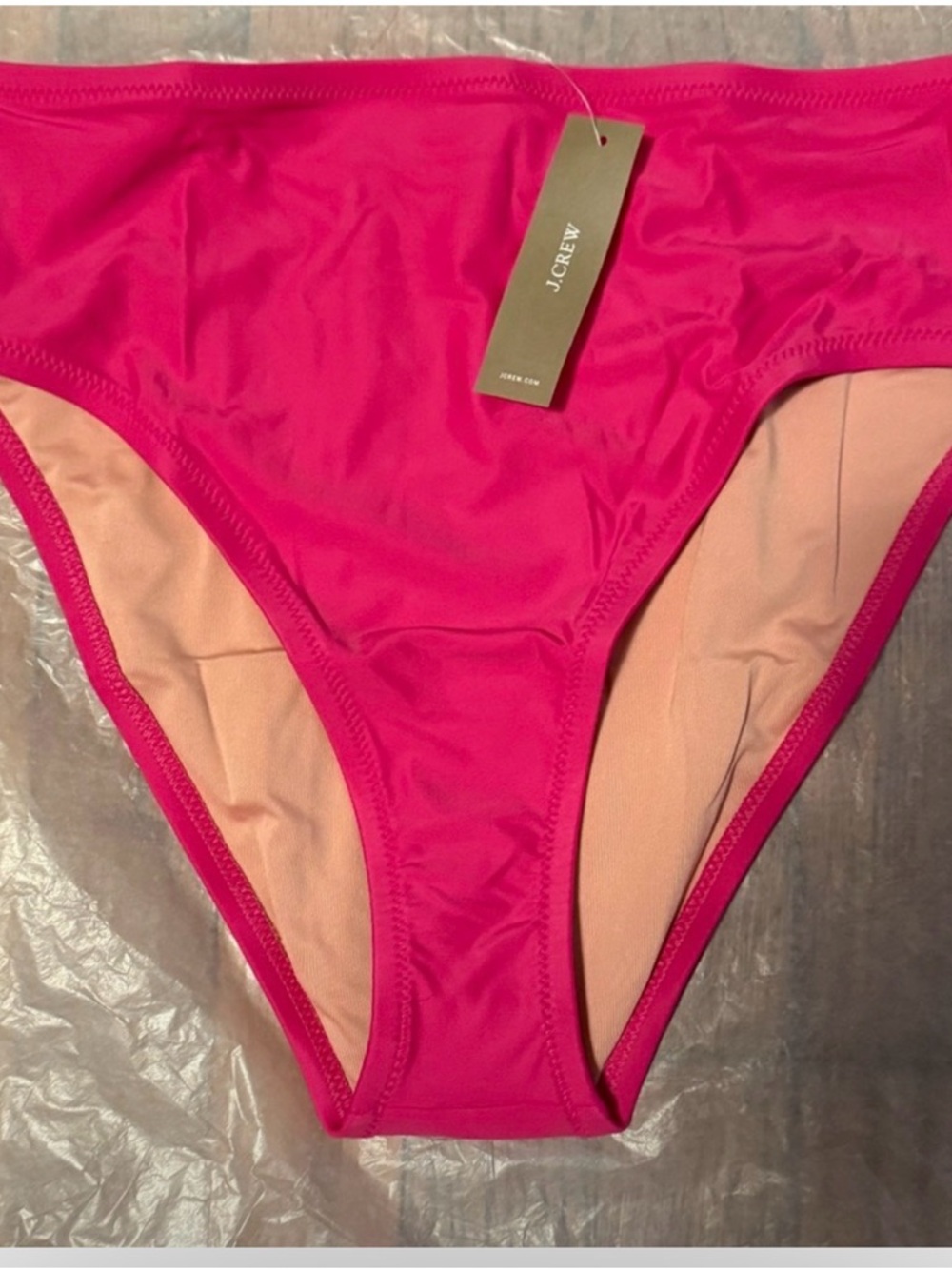 *SALE* J.Crew Pink High-Waisted Bikini Bottom